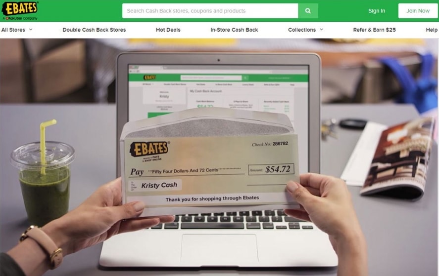 Ebates.com cheque